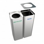 SALLIERE SST - stainless steel modern design recycle bins