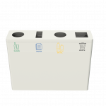 BERNINA PC - powder coated modern recycle bin station_50