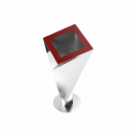 HONDO SST contemporary outdoor stainless steel trash bin with ashtray_1