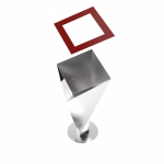 HONDO SST contemporary outdoor stainless steel trash bin with ashtray_3