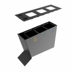 NOATAK PC Modern metal recycling station with ashtray_12