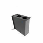 NOATAK PC Modern metal recycling station with ashtray_7