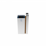 PARANA SST elegant stainless steel and wood recycle bin with ashtray_2
